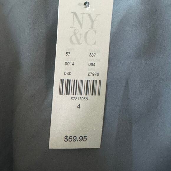 New 7th Ave Design Studio New York & Co. Gray Seamed Pencil Skirt Women’s Sz 4 - Picture 8 of 10